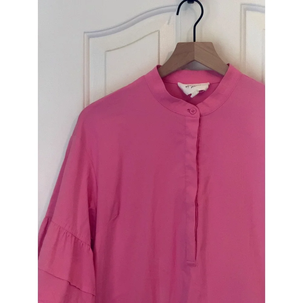 Tuckernuck x Pomander Place | Chelsea Pintuck Dress M Pink Mini Y22657T - Picture 5 of 12